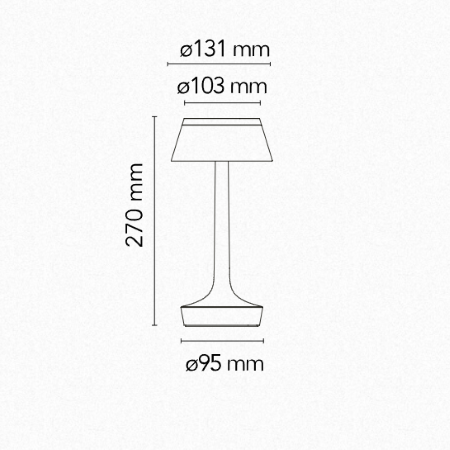 Flos - BON JOUR UNPLUGGED ROSA CHIARO Lampada da tavolo portatile